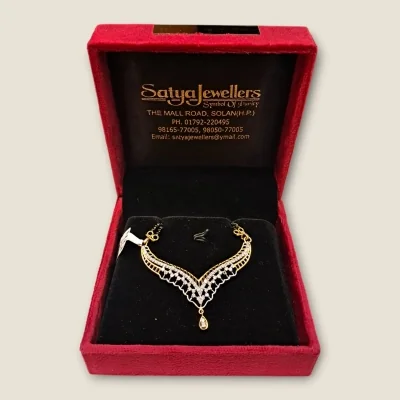 BEAUTIFUL TWISTED CROSS DIAMOND MANGALSUTAR | DTM9 BEAUTIFUL TWISTED CROSS DIAMOND MANGALSUTAR | DTM9