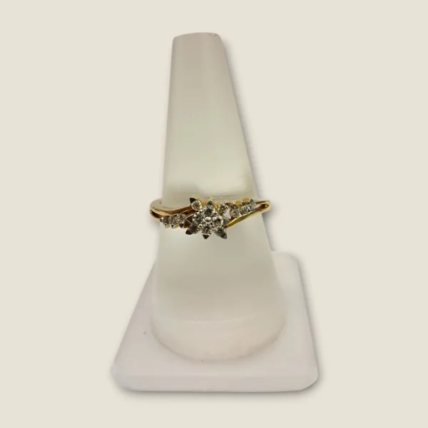 SIMPLICITY IS THE ULTIMATE SOPHISTICATION BEAUTIFUL GIRLISH DIAMOND RING WITH LOVELY DESIGN | DLR130