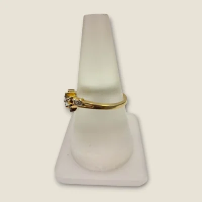 SIMPLICITY IS THE ULTIMATE SOPHISTICATION BEAUTIFUL GIRLISH DIAMOND RING WITH LOVELY DESIGN | DLR130