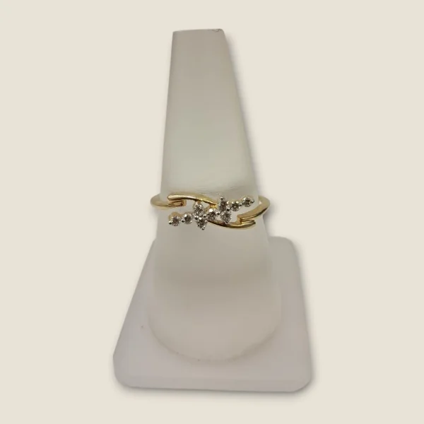 BEAUTIFUL GIRLISH DIAMOND RING WITH LOVELY DESIGN LOVE CAPTURED IN EVERY FACET | DLR127
