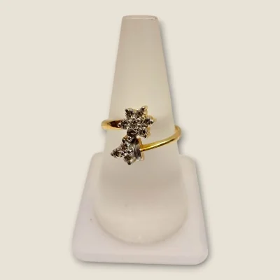 IT IS A LEGACY WEAVED IN DIAMOND AND GOLD BOLD BRIGHT GIRLISH DIAMOND RING | DLR135