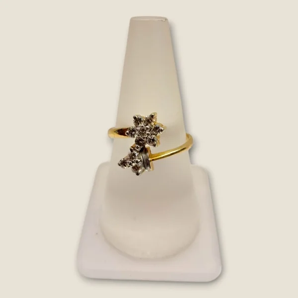 IT IS A LEGACY WEAVED IN DIAMOND AND GOLD BOLD BRIGHT GIRLISH DIAMOND RING | DLR135