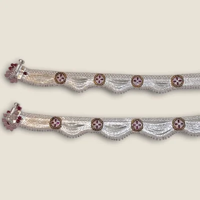 CHARM IN EVERY STEP STYLISH BRIDAL SILVER ANKLETS | SPY660