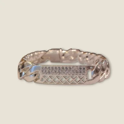 ELEVATE YOUR EVERYDAY. PURE STERLING SILVER CRAFTSMANSHIP MEN'S SILVER BRACELET | SB242