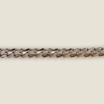 BEAUTIFUL SILVER MEN'S BRACLELETS IN CURB DESIGN | SB272