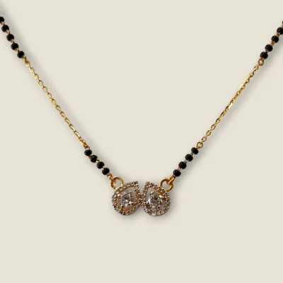 DOUBLE THE CHARMA WITH LIGHT WAITED GOLD MANGALSUTAR | MSS419 DOUBLE THE CHARMA WITH LIGHT WAITED GOLD MANGALSUTAR | MSS419