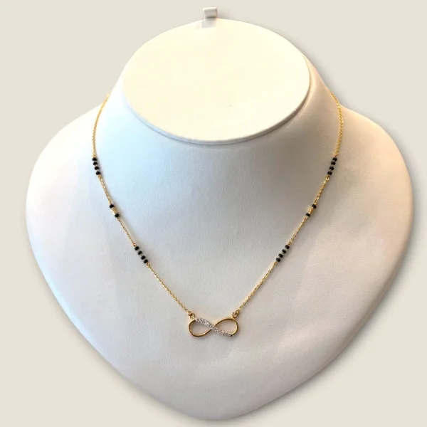INFINITY THE PERFECT SYMBOL FOE LOVE BEAUTIFUL GOLD MANGALSUTAR | MSS423