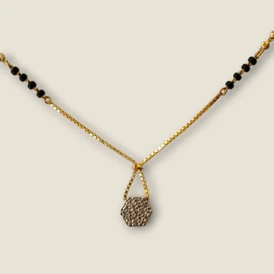 MINIMAL LIGHT WAITED GOLD MANGALSUTAR FOR DAILY WEAR | MSS431