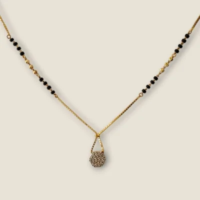 MINIMAL LIGHT WAITED GOLD MANGALSUTAR FOR DAILY WEAR | MSS431