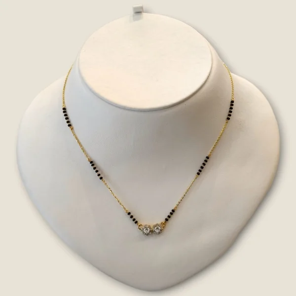 STYLISH DAILY WEAR GOLD MANGALSUTAR WITH ZIRCONS | MSS424