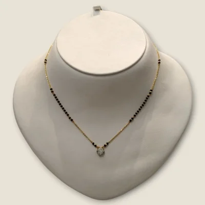 SIMPLE STUNNING STYLISH LIGHT WAITED GOLD MANGALSUTAR | MSS426
