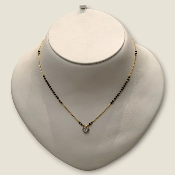 SIMPLE STUNNING STYLISH LIGHT WAITED GOLD MANGALSUTAR | MSS426