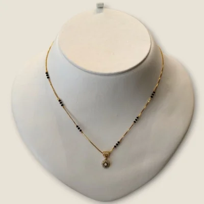BRIGHT BEAUTIFUL MINIMAL CHAIN GOLD MANGALSUTAR | MSS432