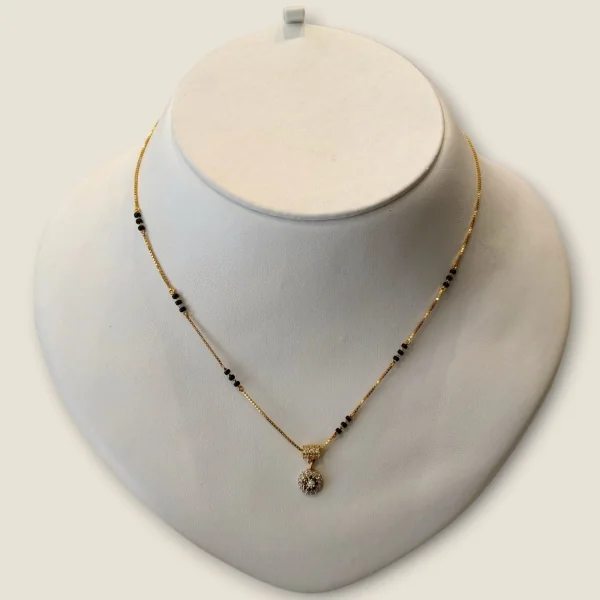 BRIGHT BEAUTIFUL MINIMAL CHAIN GOLD MANGALSUTAR | MSS432