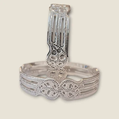 LOVELY SILVER KARA PAIR A PERFECT BLEND OF TRADITION | SK558