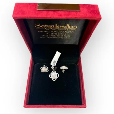 925 Sterling Silver Pendant Set | 8.050g Silver | Elegant SPS6