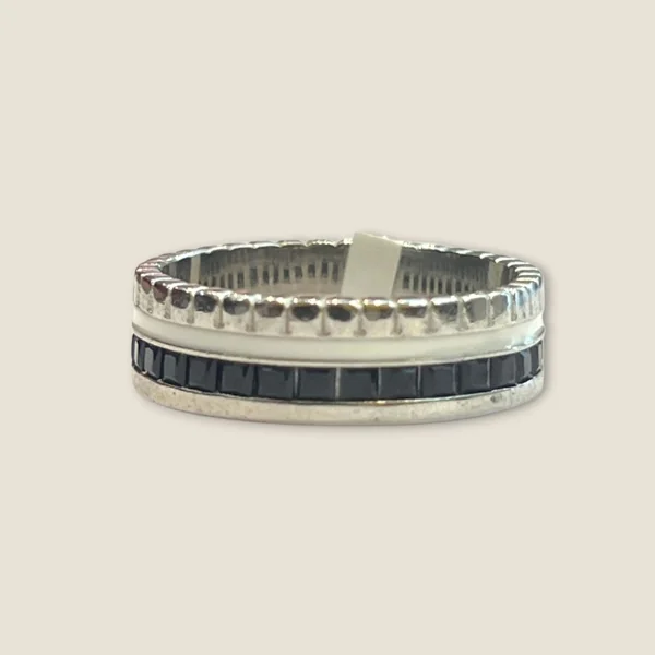 LOVELY RADIANT HALO OF BEAUTIFUL GIRLISH STERLIG SILVER BAND | SLR1021