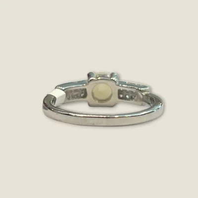 STERLING SILVER RING ADORNED WITH SHIMMERING ZIRCON STONES | SLR1029 STERLING SILVER RING ADORNED WITH SHIMMERING ZIRCON STONES | SLR1029
