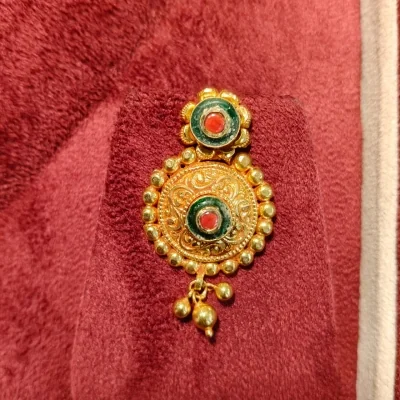 BEAUTIFUL 916 HUID HALLMARK GOLD NECKLACE WITH EARINGS | ST947 BEAUTIFUL 916 HUID HALLMARK GOLD NECKLACE WITH EARINGS | ST947
