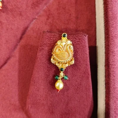 BEAUTIFUL 916 HUID HALLMARK GOLD NECKLACE WITH EARINGS | ZST86