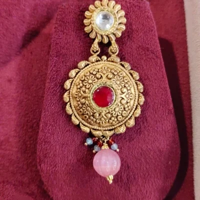BEAUTIFUL 916 HUID HALLMARK GOLD NECKLACE WITH EARINGS | ST693 BEAUTIFUL 916 HUID HALLMARK GOLD NECKLACE WITH EARINGS | ST693