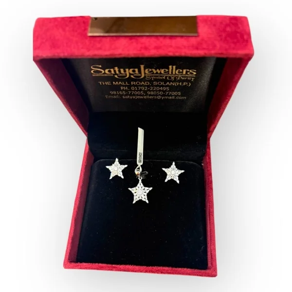 BEAUTIFUL STERLING SILVER PENDENT IN STAR SHAPE| SPS2
