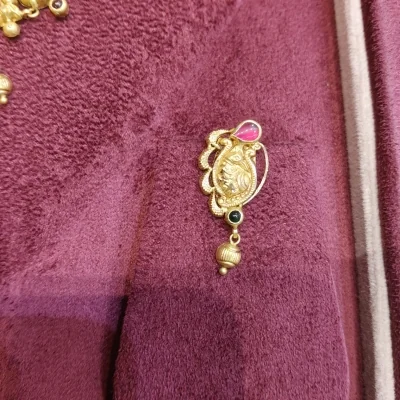 BEAUTIFUL 22CT 916 HUID HALLMARK GOLD NECKLACE WITH EARINGS IN AMAZING TEMPLE ART | ZST33 BEAUTIFUL 22CT 916 HUID HALLMARK GOLD NECKLACE WITH EARINGS IN AMAZING TEMPLE ART | ZST33