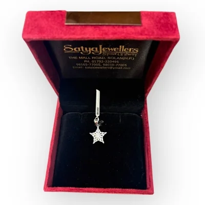 925 Sterling Silver Star Shape Pendant | Silver Pendant Set