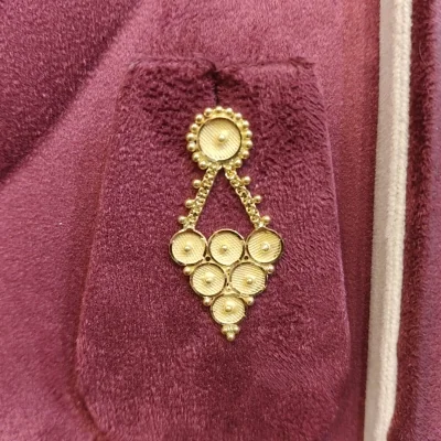 BEAUTIFUL 22CT 916 HUID HALLMARK GOLD NECKLACE WITH EARING IN LOVELY DESIGN | ZST40 BEAUTIFUL 22CT 916 HUID HALLMARK GOLD NECKLACE WITH EARING IN LOVELY DESIGN | ZST40