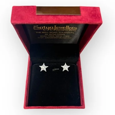925 Sterling Silver Star Shape Pendant | Silver Pendant Set