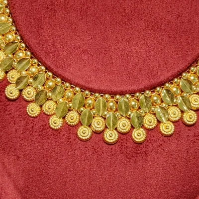 BEAUTIFUL 22CT 916 HUID HALLMARK GOLD NECKLACE WITH EARINGS | ST700 BEAUTIFUL 22CT 916 HUID HALLMARK GOLD NECKLACE WITH EARINGS | ST700