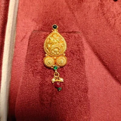 BEAUTIFUL 22CT 916 HUID HALLMARK GOLD NECKLACE WITH EARINGS IN TEMPLE ART & LOVELY STONES | ZST83 BEAUTIFUL 22CT 916 HUID HALLMARK GOLD NECKLACE WITH EARINGS IN TEMPLE ART & LOVELY STONES | ZST83
