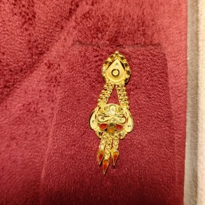 BEAUTIFUL 22CT 916 HUID HALLMARK GOLD NECKLACE WITH EARINGS | ZST18 BEAUTIFUL 22CT 916 HUID HALLMARK GOLD NECKLACE WITH EARINGS | ZST18