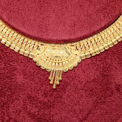 BEAUTIFUL 22CT 916 HUID HALLMARK GOLD NECKLACE WITH EARINGS | ST1157 BEAUTIFUL 22CT 916 HUID HALLMARK GOLD NECKLACE WITH EARINGS | ST1157