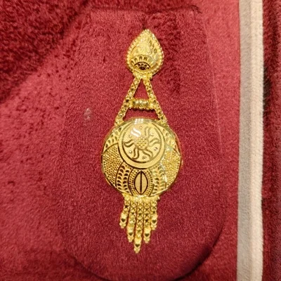 BEAUTIFUL 22CT 916 HUID HALLMARK GOLD NECKLACE WITH EARINGS | ZST1059 BEAUTIFUL 22CT 916 HUID HALLMARK GOLD NECKLACE WITH EARINGS | ZST1059
