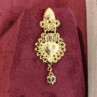 BEAUTIFUL 22CT 916 HUID HALLMARK GOLD NECKLACE WITH EARINGS | ZST61