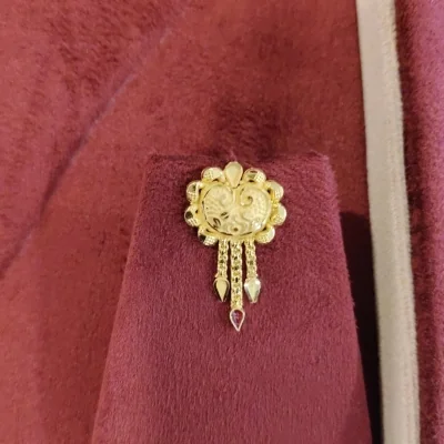 BEAUTIFUL 22CT 916 HUID HALLMARK GOLD NECKLACE WITH EARINGS | ST1152