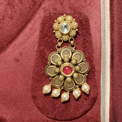 BEAUTIFUL 22CT 916 HUID HALLMARK GOLD NECKLACE WITH EARING IN LOVELY DESIGN | ST74 BEAUTIFUL 22CT 916 HUID HALLMARK GOLD NECKLACE WITH EARING IN LOVELY DESIGN | ST74