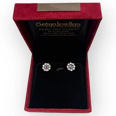 Pink Stone Sterling Silver Pendant Set | 925 Silver SPS32 Pink Stone Sterling Silver Pendant Set | 925 Silver SPS32