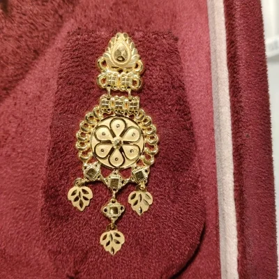 BEAUTIFUL 22CT 916 HUID HALLMAR YELLOW GOLD NECKLACE WITH EARINGS & LOVELY DESIGN | ZST58 BEAUTIFUL 22CT 916 HUID HALLMAR YELLOW GOLD NECKLACE WITH EARINGS & LOVELY DESIGN | ZST58