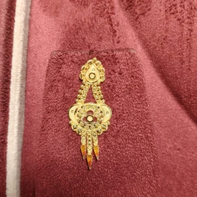 BEAUTIFUL 22CT 916 HUID HALLMARK GOLD NECKLACE WITH EARINGS | ZST17