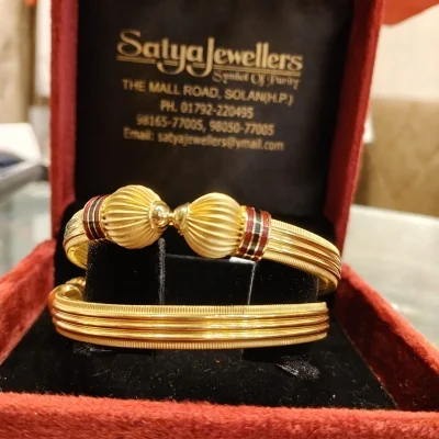 BEAUTIFUL 22CT 916 HUD HALLMARK GOLD BANGLES WITH UNIQUE DESIGN | KA383 BEAUTIFUL 22CT 916 HUD HALLMARK GOLD BANGLES WITH UNIQUE DESIGN | KA383