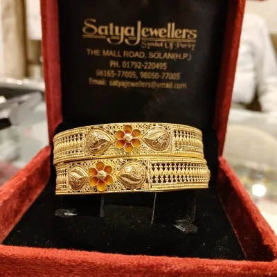 BEAUTIFUL 22CT 916 HUID HALLMARK GOLD BANGLES WITH LOVELY DESIGNS | ZKA12 BEAUTIFUL 22CT 916 HUID HALLMARK GOLD BANGLES WITH LOVELY DESIGNS | ZKA12