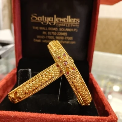 BEAUTIFUL 22CT 916HUID HALLMARK GOLD BANGLES WITH LOVELY DESIGN | ZKA18 BEAUTIFUL 22CT 916HUID HALLMARK GOLD BANGLES WITH LOVELY DESIGN | ZKA18