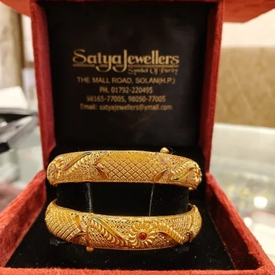 BEAUTIFUL 22CT 916 HUID HALLMARK GOLD BANGLES WITH LOVELY DESIGN | ZKA17 BEAUTIFUL 22CT 916 HUID HALLMARK GOLD BANGLES WITH LOVELY DESIGN | ZKA17