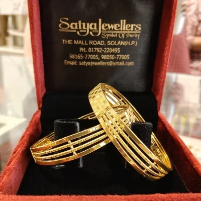 BEAUTIFUL 22CT 916HUID HALLMARK GOLD BANGLES WITH LOVELY DESIGN | ZKA40 BEAUTIFUL 22CT 916HUID HALLMARK GOLD BANGLES WITH LOVELY DESIGN | ZKA40