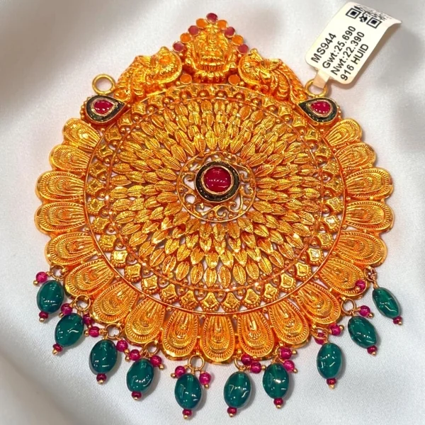 WEAR YOUR TRADITION YOUR WAY WITH OUR FUSION COLLECTION. 22CT 916 HUID HALLMARK GOLD MANGALSUTRA PENDANT | MS944