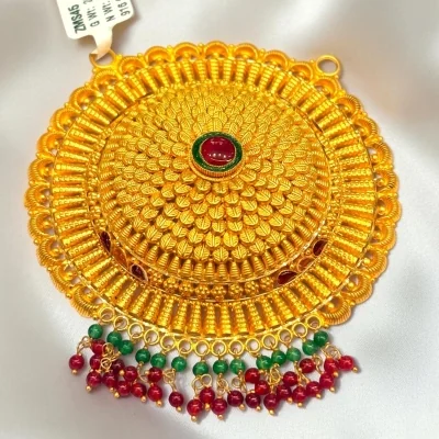CRAFTED WITH THE GRACE OF ROYALTY AND THE PURITY OF TRADITION.916 HUID HALLMARK GOLD MANGALSUTRA PENDANT | ZMS45