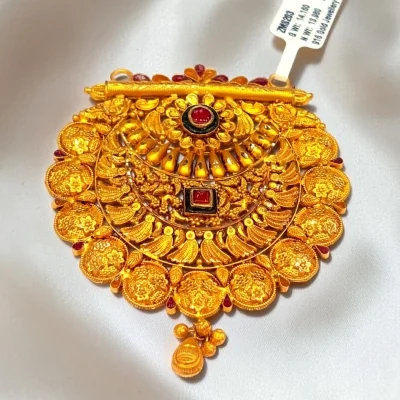 BEAUTIFUL 22CT 916 HUID HALLMARK GOLD MANGALSUTRA PENDANT | ZMS203
