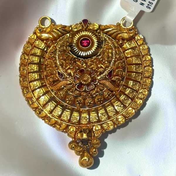 BEAUTIFUL 22CT 916 HUIDHALLMARK GOLD MANGALSUTRA PENDANT WITH LOVELY DESIGN ZMS226